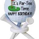 Dad Gift for Fathers Day, Birthday Golf Gifts for Men Women, Gift for Dad Husband Golfers Friends Coworkers Boss, Graduation Gifts for Men, Novelty Golf Ball Tabletop Display Gift 3 tees