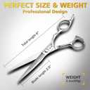 Hair Cutting Scissors, 6" Japanese VG10 Steel Hair Shears for Hair Stylist