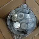 WARMOUNTS Round Chafing Dishes for Buffet with Glass Lid (5QT, 6 Pack), Chafers and Buffet Warmers Set with Mirror-Polished Stainless Steel, Rolled Rim, Stackable, Lid Holder for Parties, Catering