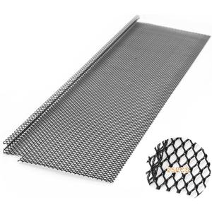 Blulu 25 Pcs Lock in Gutter Guard 6 Inch x 75 ft Stainless Steel Micro Mesh Leaf Gutter Screens Protection Covers Fit 4", 5" and 6" K Style