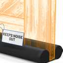 Everlasting Comfort 2 Sided Door Draft Stopper for Bottom of Door - Keeps Cold Air in & Heat Out, 100% Sound Proofing Strip Gap Filler, Quick Install Noise Blocker Sweep for Home - Fits 30"- 36" W