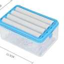 gofidin 2Pcs Multifunctional Soap Box, Soap Dish with Drain,Hands-Free Foaming Soap Box and Home Storage Soap Box