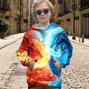 Ahegao Boys Hoodies 6-16 Years Boy Cool Sweatshirts for Kid 3D Prints Pullover L