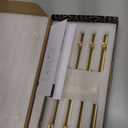 QOGRISUN 5 Pack Solid Brass Cabinet Pulls, Gold Euro Stvle TBar Handles, 6 1/4 Inch Hole Center for Kitchen Drawers, Cupboard, Dresser, Bathroom Vanity, Brushed Brass Finish