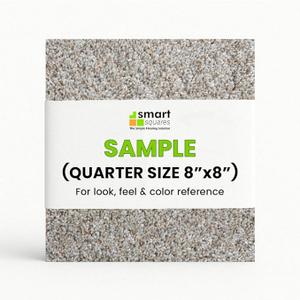 Smart Squares Easy Street Premium Made in The USA Carpet Tiles 8x8 Inch, Soft Padded, Seamless Appearance, Peel and Stick for Easy DIY Installation (Sample, 815 Iron Frost)