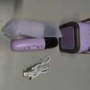 Mini Karaoke Machine for Kids Girls Boys - Birthday Gifts for Ages 4 5 6 7 8+ Year Old - Portable Bluetooth Speaker with 2 Wireless Microphone - Kids' Instrument Accessories - Purple