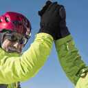 FURTALK Mens Ski Gloves Waterproof Winter Gloves Cycling Snowboard Cold Weather (Black, M)