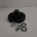 Trailer Brake Hub Drum 6 on 5.5" Bolt Circle Trailer Brake Drums kits 12"x2" for 5200 to 6000 lbs Axle Heavy Duty Trailer Brake Hub Drum Assembly for Rvs Trailer (1pc.)