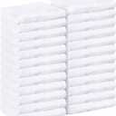 Utopia Towels, Salon Towel, Pack of 24, Not Bleach Proof, 16 by 27 Inches, Highly Absorbent Cotton Towels for Hand, Gym, Beauty, Spa, and Home Hair Care, White