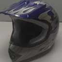 TCMT Dot Youth & Kids Motocross Offroad Street Blue Flame Motorcycle Youth Helmet Dirt Bike Motocross ATV Helmet+Goggles+Gloves S