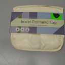 Hanging Toiletry Bag for Women, Travel Size Toiletries bags with Hook, Travel Makeup Bag for Cosmetic Storage Organizer Beige 2 Pcs