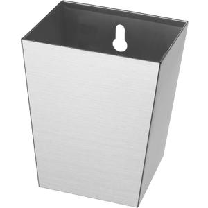 Stainless Steel Bottle Cap Catcher Wall Mounted Beer Top Bucket with Drained Narrow Brushed Silver