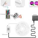 KSIPZE 100ft Led Strip Lights RGB Music Sync Color Changing Led Lights with Smart App Control Remote Led Lights for Bedroom Room Lighting Flexible Home Dcor