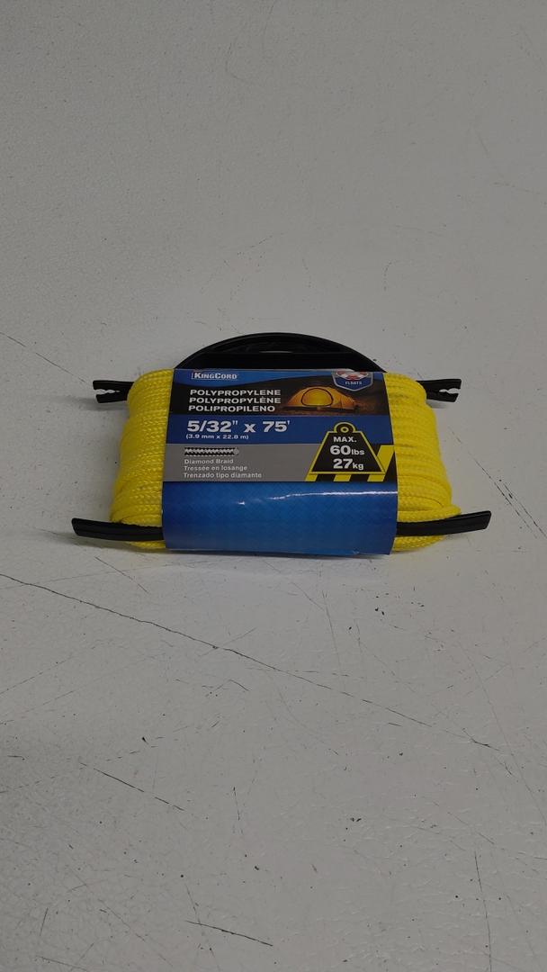 KingCord Polypropylene 5/32" x 75'
