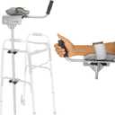 Vive Walker Platform Attachment with Adjustable Padded Cuff, No Tools Needed, Attaches to Most Walkers, Made of Lightweight Aluminum