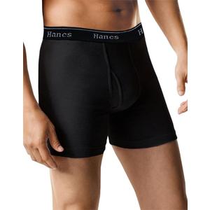 Hanes Ultimate 5 Packs for Men FreshIQ Boxer Briefs with ComfortFlex Waistband (XX-Large, Full-black)