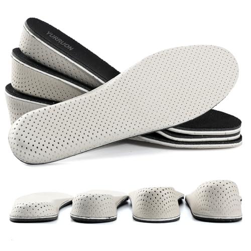 1Pair Memory Foam Invisible Height Increasing Insoles Soft Breathable Heel Lifting Inserts Pain Relief Heel Lift Height Booster for Unisex Men Women, Size: Full Pad-3.5CM