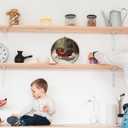 MAQIKA Vintage Christmas Sleigh Framed Wall Art Decor, Winter Christmas Round Wall Hanging Decor, Rustic Retro Winter Holiday Xmas Canvas Prints Wall Art for Home Living Room Bedroom, 10x10 Inch