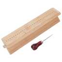 WEBEEDY 32cm Bamboo Book Binding Cradle with Metal Awl Bookbinding Punching Tool Kit Portable Binding Supplies Wooden Craft Tool Set for DIY Journals Scrapbooking Making Christmas Decoration Gift