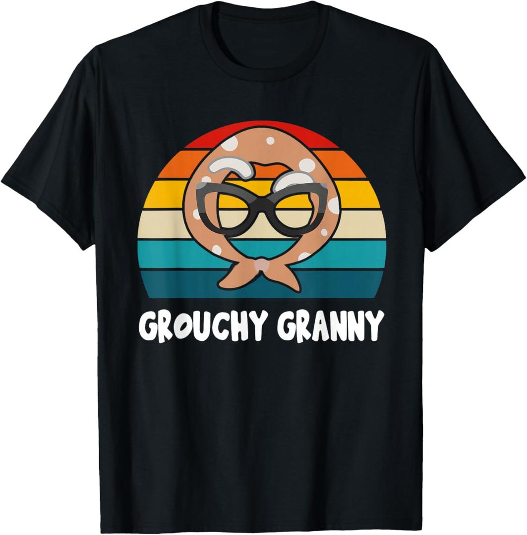 Grouchy Granny Funny Retro Vintage T-Shirt, S