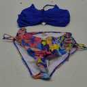 AI'MAGE Women's High Waisted Bikini Sets Tummy Control Swimsuits Front Ruched Two Piece Drawstring Bathing Suit, L