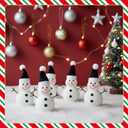 2 x Soulchen 30 Pack Mini Santa Claus Hat Christmas Lollipop Candy Party 1.18 x 1.18 Inch Christmas Santa Hat for Craft (Black)