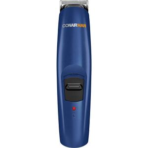 ConairMAN Beard Trimmer for Men Includes Nose and Ear Hair Trimmer and with 5-Position Comb Attachment, 5 piece Men's Grooming Kit, Battery Operated (Blue)