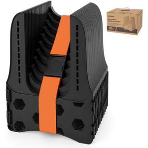 Kohree RV Sewer Hose Support 15 FT, Heavy-Duty Camper Sewer Support, Adjustable RV Sewer Hose Holder, Easy to Set Up, Help Dumping Quickly and Securely, RV Septic Hose Support with Carrying Strap