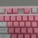 AULA 99 Key Keyboard, Wireless Gaming Keyboard Bluetooth Computer Keyboards Creamy Cute with Number Pad RGB Backlit Tri-Mode BT/2.4GHz/USB-C - Pink