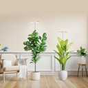 LBW Plant Grow Light,72 LEDs Full Spectrum Grow Lights for Indoor Plants,Bamboo Plant Lights with 4/8/12H Timer,Height Adjustable,Ideal for Large Tall Plants,Bamboo,2 Pack