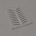 (10 pairs) Ash Brown Temporary Eyebrow Tattoo - Small Size - Waterproof & Smudgeproof - Everyday Brow Style Eyebrow Stickers - Sheet Lasts up to 30 Days - Won't Work on Existing Brows