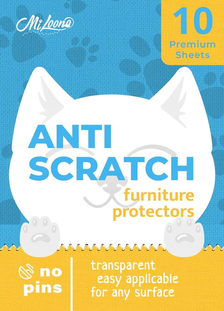 Cat Anti Scratch Furniture Protector - Couch Scratch Protector from Cats - Furniture Protection from Cat Scratching (10XL)