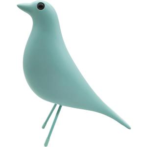 Mid Century Modern Bird Figurines - Decorative Sculptures for Living Room, Shelf, Mantle, TV Stand, Tabletop, Nightstand, Office, Kitchen - Unique Home Decor & Gifts for Bird Lovers (Blue)