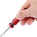 lasenersm 4 Pieces Valve Core Remover Valve Remover Core Tool Valve Core Removal Tool Single Head Valve Remover Installer Repair Tool Tire Valve Stem Core Remover with Plastic Handle, Multicolor