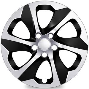 4-Pack Hubcaps Compatible with Toyota RAV4 2019 2020 2021 2022 2023 2024, 17 inch 17" Steel Wheel, Wheel Covers Skins, Snap On Tire Cover Replacement, Black and Silver (Silver and Black)