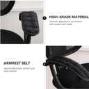 Garneck Chair Armrest Pad Office Gaming Chair Armrest Cushion Pillow Cover Support for Elbow Forearms (Black)