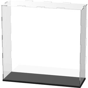 M METERXITY Clear Acrylic Display Case, 12 x 4 x 12 Inch Assemble Clear Acrylic Display Box Dustproof for Action Figures/Model/Statues/Collectibles/Doll/Toys/Home Storage