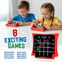 Electronic Light-Up Activity Pad for Kids Ages 6-12+ | 8-in-1 Handheld Game | Brain & Memory Games | Great Gift Ideas for Boys and Girls. Focus Training | Educational Travel Toy