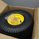 AR-PRO (2 Pack) 15 x 6.00-6" Tubeless Tire and Wheel Assembly, Replacement Riding Lawn Mower Front Tires, Compatible with John Deere Riding Mowers and Lawn Tractor, 3" Centered Hub and 3/4" Bushings