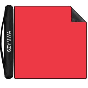 Mahjong Mat with Black Carrying Bag, Anti Slip and Noise Reduction Table Cover for Mahjong, Poker, Card Games, Dominoes, Board Games, Slip Resistant Mat (RED)