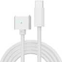 140W USB C to Magnetic 3 Charging Cable Cord Compatible with MacBook Air (M2, 2022) and MacBook Pro (14-inch, M2, 2023), Pro (16-inch, M2, 2023), Pro (14-inch, 2021), Pro (16-inch, 2021) 6.6ft (white)
