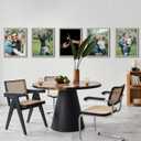 kennethan 11x14 Picture Frame Gray Set of 5, Wooden Poster Frame for Wall Mounting Display for Home, Office,Gallery,Holiday with Photos, Posters, Puzzles