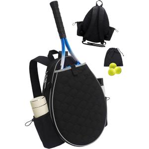Tennis Bag for Women Men, Tennis Backpack for Holds 1-2 Rackets, Standard