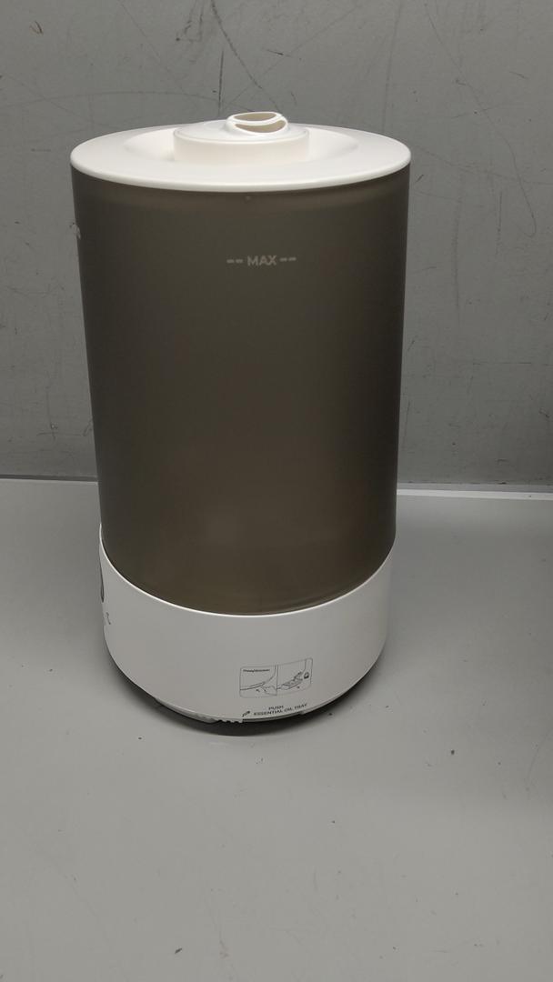 Homvana Humidifiers for Bedroom Home, 3.6 L Cool Mist Top-Fill 34H Super Long Time, Quiet 23dB, Baby Humidifier, Oil Diffuser for Large Room, Plants, Nursery, Office BPA FREE, 7 Color Light Ultrasonic (Grey)