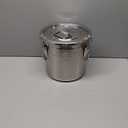 DYNAMI 304 Stainless Steel Airtight Canister for Kitchen, 3.2Gal/405oz Flour Container with Lid and Locking Clamp,10-21Lbs Metal Bucket Food Storage Container for Rice, Flour, Grain, Coffee Bean (12L)