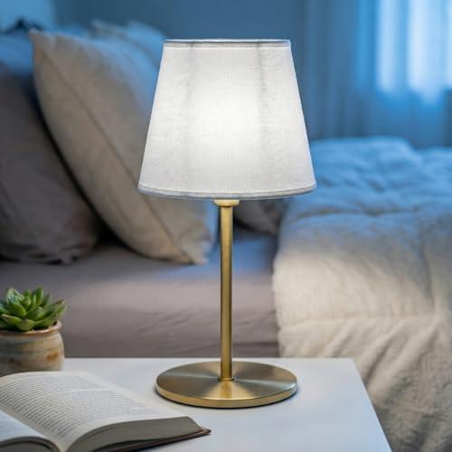 DKCONONY Cordless Table Lamp, Adjustable Height Battery Operated Desk Lamp with Remote, 5000mAh Rechargeable Light 16 RGB Colors for Bedroom, Living Room, Patio - White