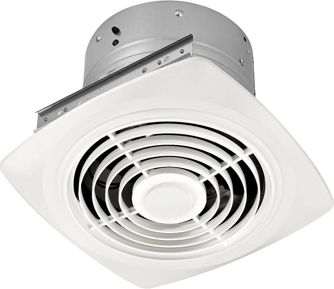 REEPLAR 8-Inch Ceiling Mount Exhaust Fan, 200 CFM Powerful Ventilation, Replacement for 505 Vertical Discharge Exhaust Fan, Fits 8" Roof Duct System, Ideal for Kitchen, Bathroom and Laundry Room, Medium