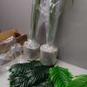 4ft 2pcs Large Artificial Plants Fake Palm Tree Tropical Palm Leaves Faux Palm Plants Tall Tree Indoor Real Touch Plastic Monstera Leaves for Home Garden Outdoor Office Decor (4ft/125cm-2pcs)
