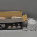 OKELI White Hallway Flush Mount Ceiling Light Fixtures for Kitchen Entryway, Modern LED Dimmable Close to Ceiling Lighting, 4.6'' Cylinder Ceiling Lamps for Dining Room Living Room, 20W 4000K 3 Pack