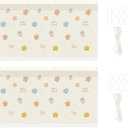 ITODA Bed Curtain Dorm Home Upper&Bottom Bed Cloth Curtain Lightproof Bed Tents Drapes Breathable Dustproof Bed Canopy with Rope Buckles(2 PCS)